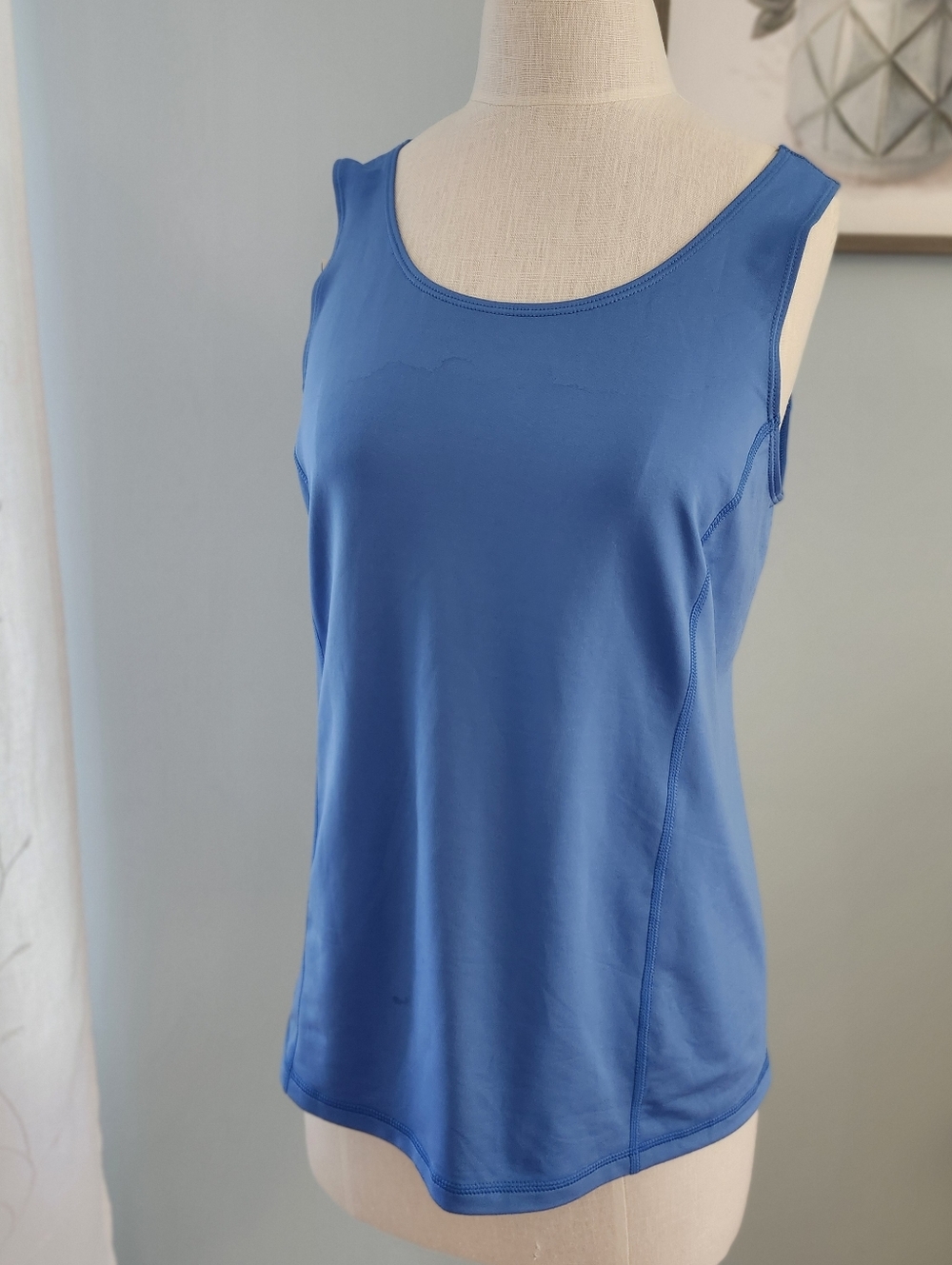 J. Jill Bright Blue Knit Tee Tank Top with Tag